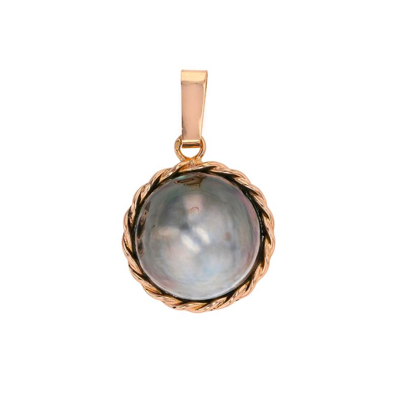 Pendentif perle Mabé or jaune 6.58g Comme neuf -  reconditionné disponible sur Gemme Les Bijoux